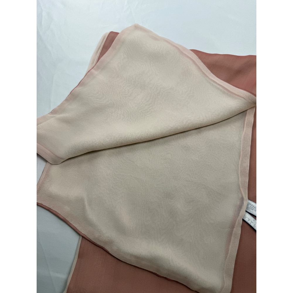 Ralph Lauren Collection Purple Label Silk Scarf Pink Cream Made in Japan - Picture 9 of 14